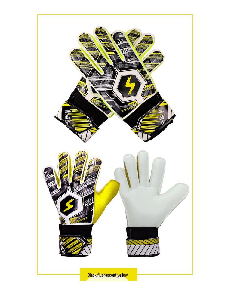Anti-Collision Latex Goalkeeper Gloves for Youth and Adults - Hand Protection for Football