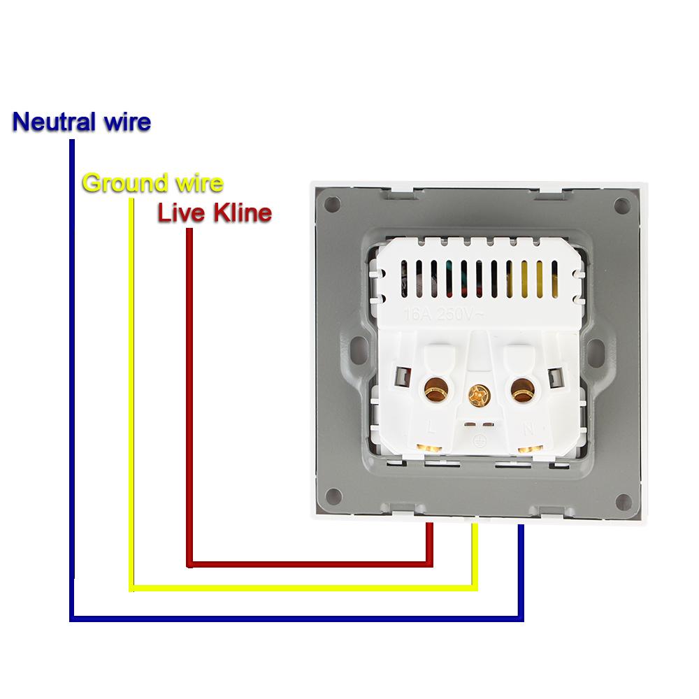 Электрическое настенное зарядное устройство, адаптер, немецкая розетка, розетки, стандарт ЕС, 16 А, с usb-портом для зарядки типа C, панель ПК