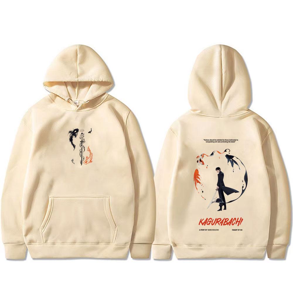 Hot Sale Anime Kagurabachi Chihiro Rokuhira Print Hoodie Unisex Cartoon Manga Streetwear Male Vintage Casual Pullover Hoodies