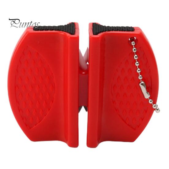 Стабильная с крючком-цепочкой, долговечная точилка, портативная легкая карманная точилка, кухонные аксессуары