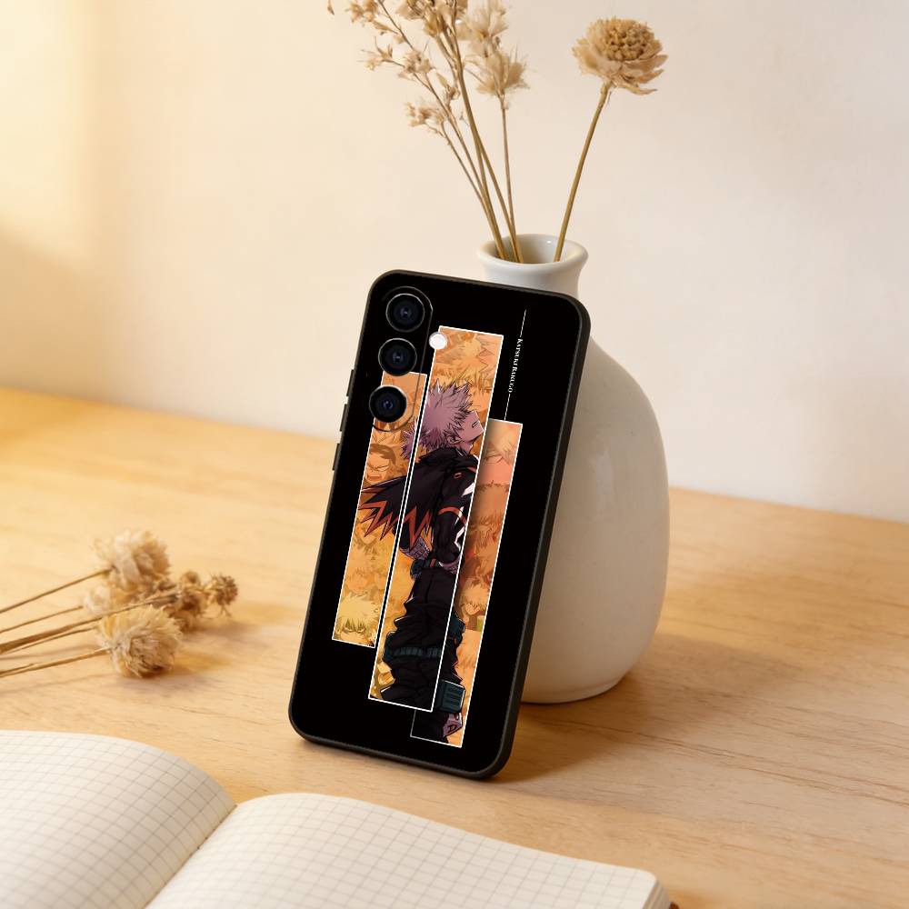 Чехол для телефона My Hero Academia Кацуки Бакуго Для Samsung Galaxy A73,A72,A71,A70,A53,A52,A51,Другие Мягкий черный чехол