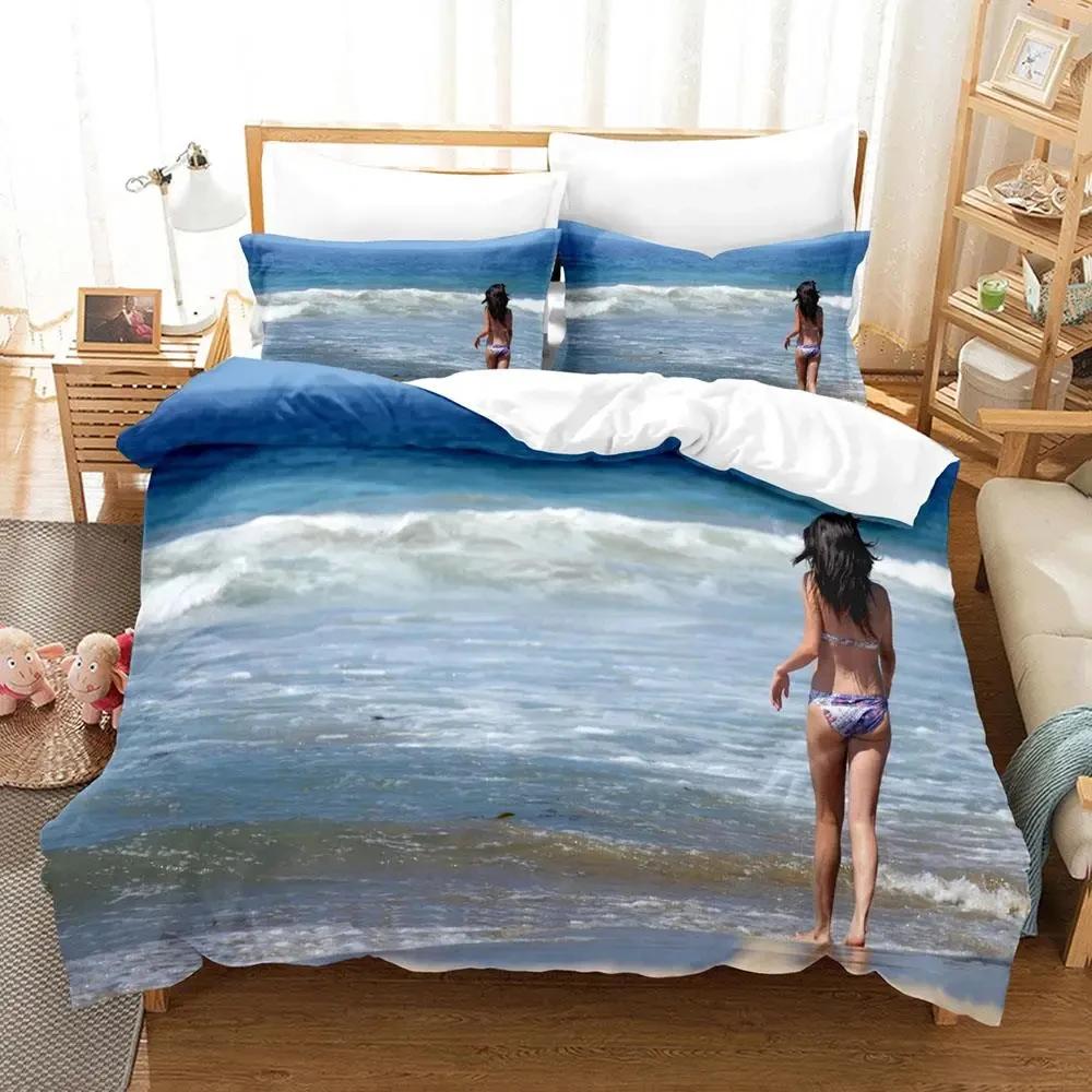 2024 Sexy Selena Gomez Adult Boys Bedding Single Twin Full Queen King Size Duvetcover Anime Parure De Lit Quilt Cover Pillowcase