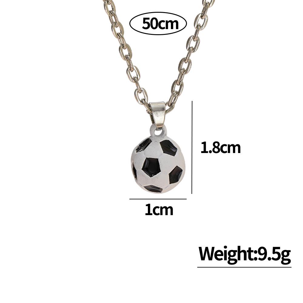Детское спортивное ожерелье с подвеской - дизайн BFF на тему баскетбола и футбола