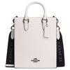 Coach Дилан 20 Съемный плечевой ремень Застежка-молния Сумка через плечо из кожи с текстурой 'pebble' Маленькие мужские сумки Бронзовый Мел CT910-QBCHK