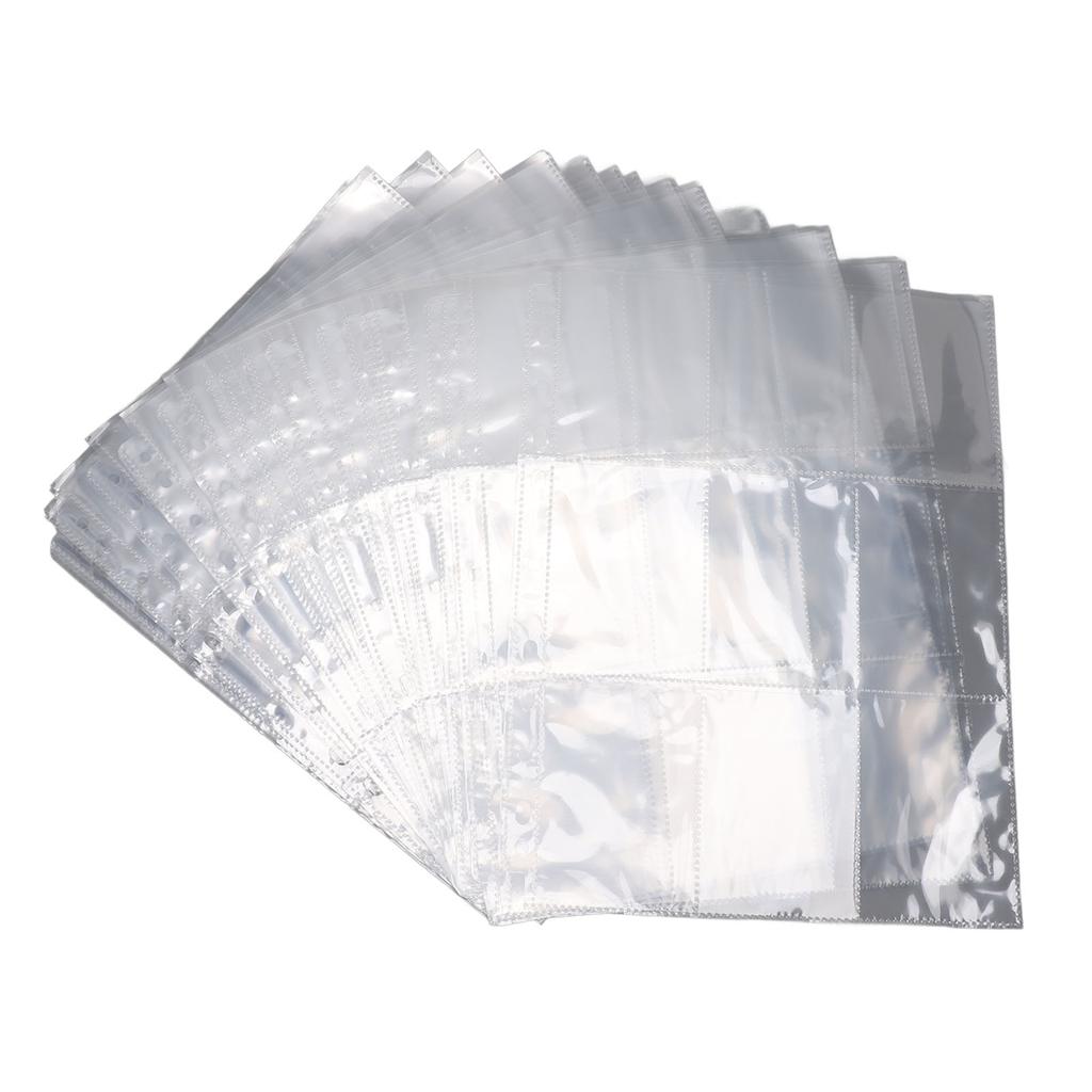 40 шт. конверты для торговых карточек, двухсторонние конверты для карточек, листы для переплета, прозрачная пластиковая страница для карточек