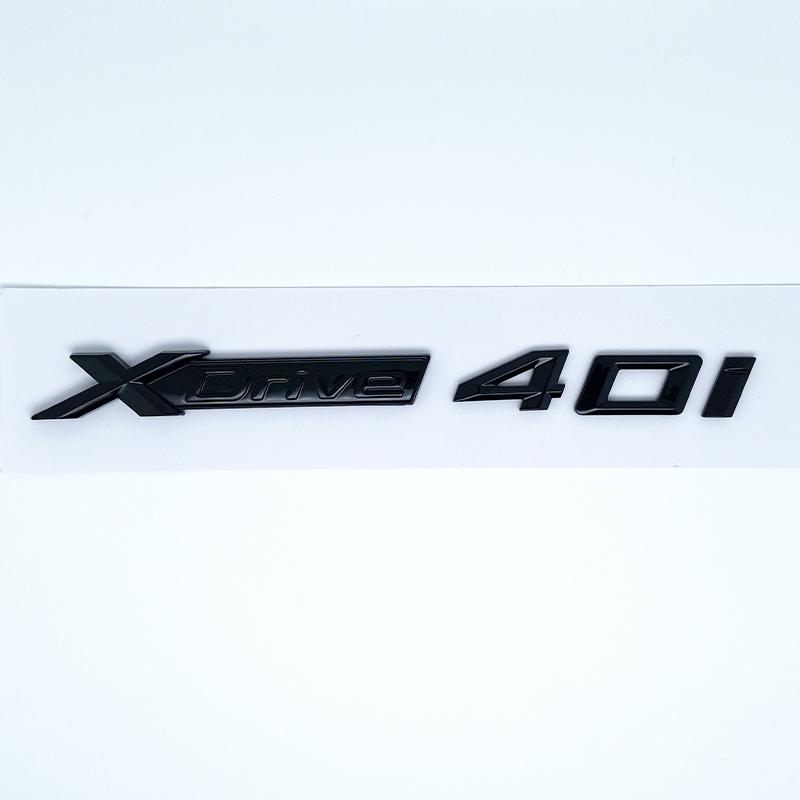 Car Emblem Sticker 3D ABS Glossy Black Silver XDrive 40i 40d 45i 45d 48i 48d For BMW X1 X2 X3 X4 X5 X6 X7 GT
