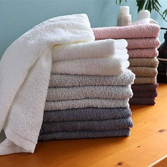 Made Japan towel face 10-piece set 3490cm white (available 11 colors) Osaka Senshu 100 cotton 260 momme commercial longer instant absorption thin room
