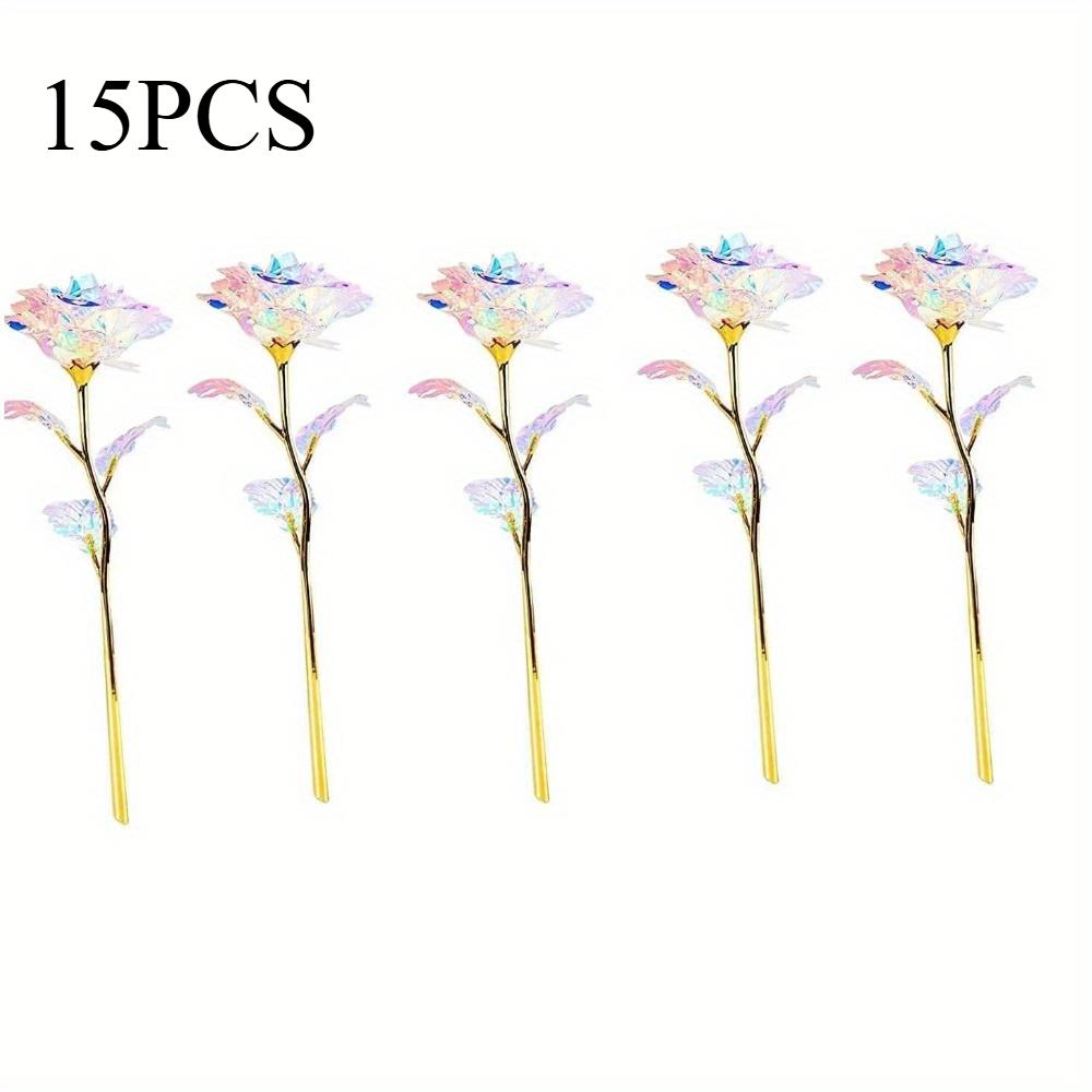 5/10/15/20 шт. Романтические подарки Вечные розы Цветы Красочные розы Искусственные вечные розы Подарки для мам, женщин, девушек, жен Подарки Свадебные украшения