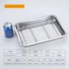 High Temperature Resistant Stainless Steel Baking Tray Cooling Rack Set Non-Stick Pan for Oven Baking Outdoor BBQ