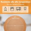 Feuilles de Papier pour Friteuse à Air - Non Toxique - 50 Pièces - Antiadhésif - Blanc - 100% Cellulose