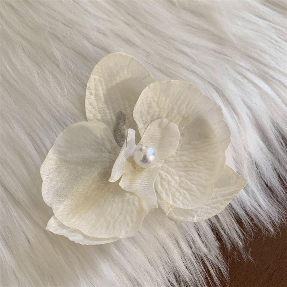 Ткань Заколка для волос с цветком орхидеи Бабочка Орхидея Заколка для волос для девочек Дамы/Девочки