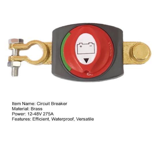 12 В аккумуляторный выключатель 275 А вкл./выкл. Водонепроницаемый автоматический выключатель 12-48 В аккумуляторный сепаратор для каравана, яхты, автобуса, автомобиля, лодки