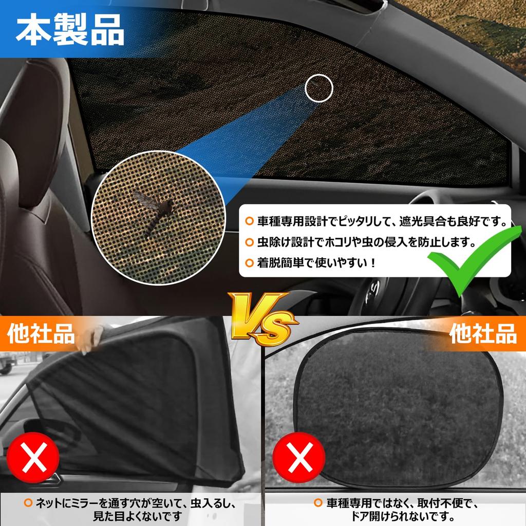 BLUESEATEC Toyota Yaris Cross Сетчатые затемняющие магнитные боковые солнцезащитные шторки для сторон водителя и пассажира 2 шт. (10 Серия) Шторы, Солнцезащитные шторы,