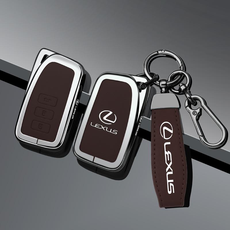 FIQK8 Car Stickers Zinc Alloy Car Key Case Cover For Lexus NX GS RX IS ES GX LX RC 200 250 350 LS 450H 300H Fob Keyless Protector Shel