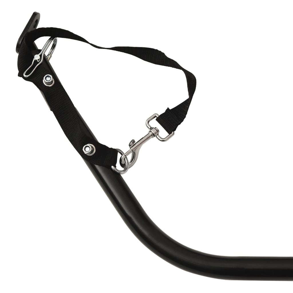 Bicycle Trailer Black 122 x 53 x 28 cm Iron