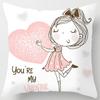 Серия «Любовь для девочек на день рождения», подушка, подарок, украшение для дома и офиса, подушка для спальни, дивана, автомобиля, наволочка