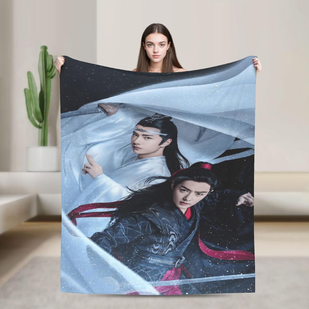 W-Wang Yibo Plush Blanket Children Flannel Throw Blanket For Couch Chair Warm Soft Customized Quality Bedspread Birthday Present