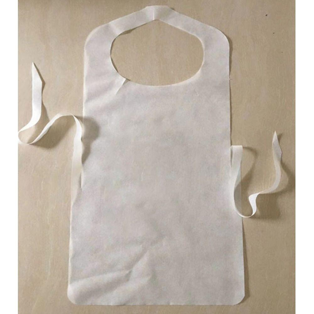 10Pcs Anti-fouling Disposable Bib Solid Color Kitchen Cooking Apron Restaurant Home Supplies