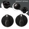 Gas Stove Control Knobs 8mm Hole Plastic 2PCS for Easy Installation