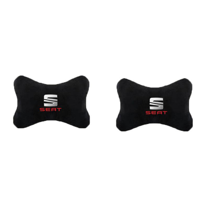 CUBE3 Car Headrest Rest Neck Pillow Cushion Seat Belt Shoulder Pad for Seat Leon Cupra Ateca Ibiza Arona Tarraco Alhambra Accessories