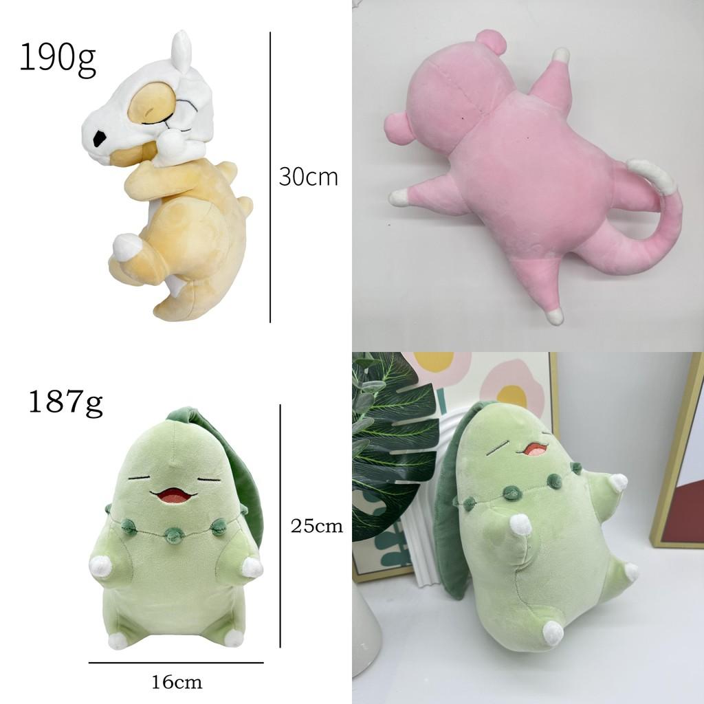 Плюшевые игрушки Pokemon Slowpoke Cubone Chikorita из серии Sleep с наполнителем из PP хлопка для детей и декора спальни