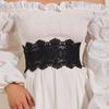 Women's Solid Color Stretchy Elastic Design Belt Lace Decoration Simple Corset Belt