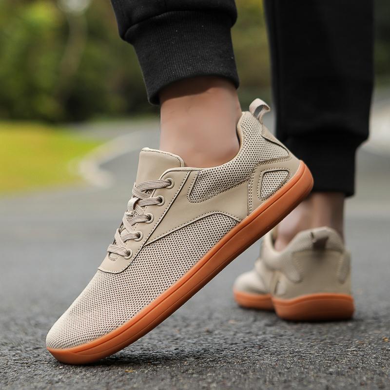 Дышащие сетчатые кроссовки для кросс-тренинга Минималистичная обувь для ходьбы на открытом воздухе Широкий носок Спортивная обувь Нескользящие беговые балетки