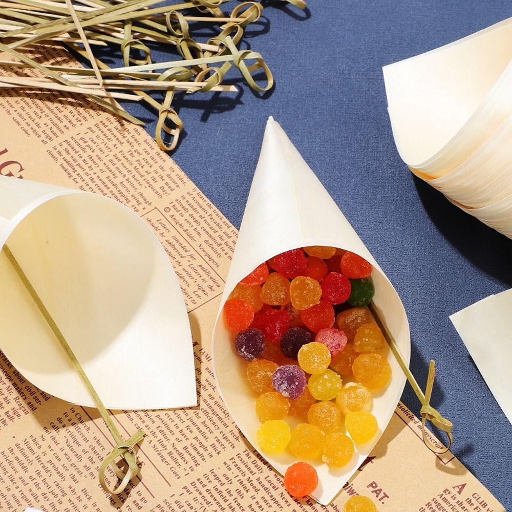 100 шт. зубочисток ручной работы с петлями, бамбуковые шпажки с узлом, коктейльные бамбуковые шпажки для ресторана