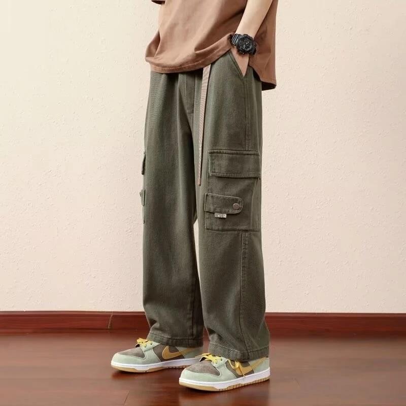 Straight Work Pants Men's Autumn Loose Casual American Sports