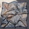 Шелковый платок - женский элегантный шелковый платок из тутового шелка 53 см, маленький квадратный - легкий шелковый платок - шарф-труба/бафф