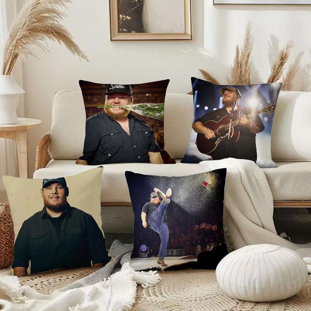 Singer L-Luke C-Combs Наволочка Квадратная Двусторонняя Печать Короткий Плюш Чехол для Диванной Подушки Спальня Прикроватная Подушка