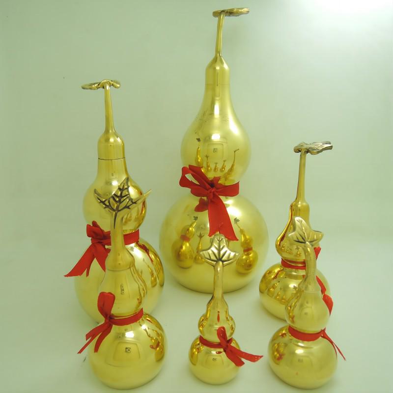 Feng Shui Copper Gourd Ornaments: Bagua Wealth Attracting Handicrafts