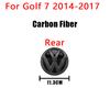 YKPSC1 1Pcs VW 3D Car Cover Front Grille Badge Rear Trunk Emblem Decals Accessories For Volkswagen Golf 7 7.5 MK7 MK7.5 GTI R Rline GTD
