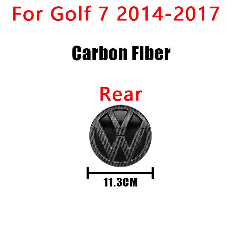 YKPSC1 1Pcs VW 3D Car Cover Front Grille Badge Rear Trunk Emblem Decals Accessories For Volkswagen Golf 7 7.5 MK7 MK7.5 GTI R Rline GTD