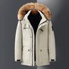 Real Fur Collar Winter White Duck Down Coats for Men Parkas Hooded Thick Warm Down Jackets Man Outerwears