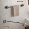 Towel Bar Wall Mounted No Drilling Required Simple Installation Heavy-Duty Bath Hand Towel Holder Organizer