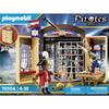 PLAYMOBIL - 70506 - Boîte de jeu Pirate Adventure - Contient 2 personnages, 1 canon et des accessoires