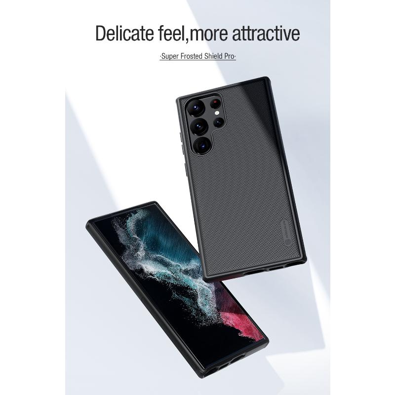Чехол Nillkin Frosted Shield Pro для Samsung Galaxy S22 S23 Ultra, магнитная жесткая задняя крышка из ПК для Samsung S23 Plus + чехол
