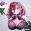Сексуальный коврик для мыши для квинтэссенции Quintuplets Nakano аниме 3D коврик для мыши на груди подставка для запястий силиконовый креативный коврик для мыши
