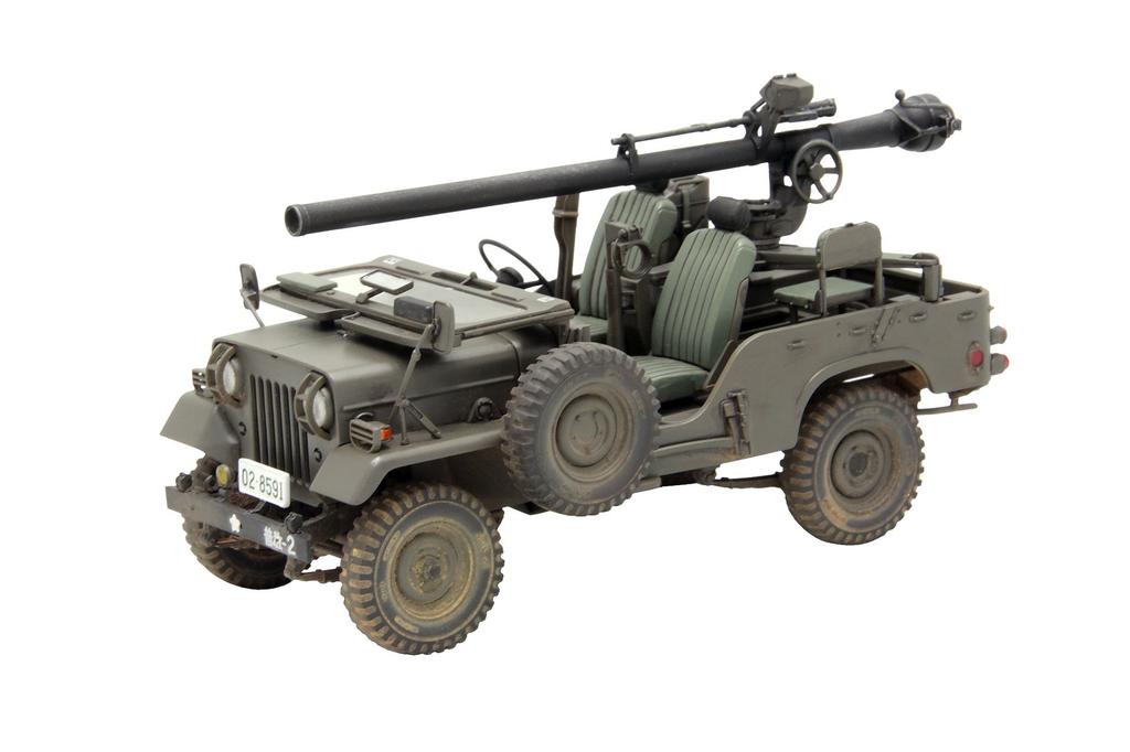 Fine Molds 1/35 Масштаб Японская армия Тип 73 Легкий грузовик с безоткатным орудием Сборная пластиковая модель FM36