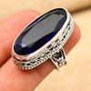Beautiful Blue Sapphire Gemstone Handmade 925 Sterling Silver Women Jewelry Ring