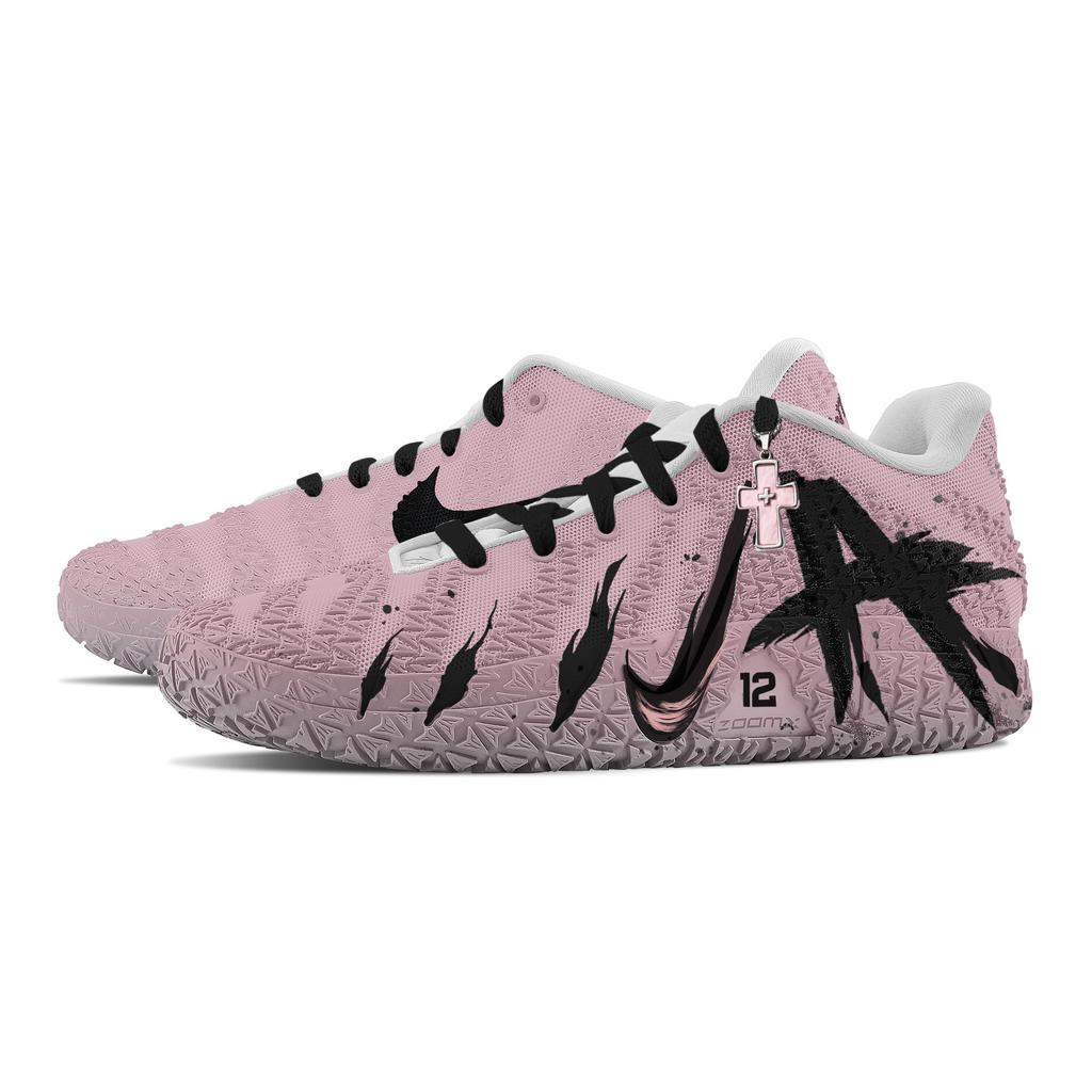 Nike Ja Morant 3 Shadow Of The Wind, Heart Box Abrasion Resistant Low top Basketball Shoes Unisex Black Pink HF2794-100(Team773--)