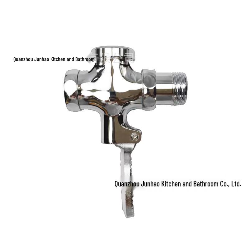 Foot-Operated Delay Flush Toilet Valve