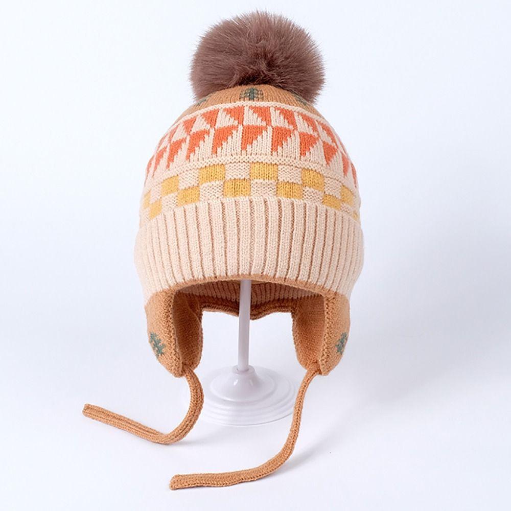 Wool Ear Protection Hat Soft Children Beanies Baby Wear Kids Earmuffs Cap  Toddler