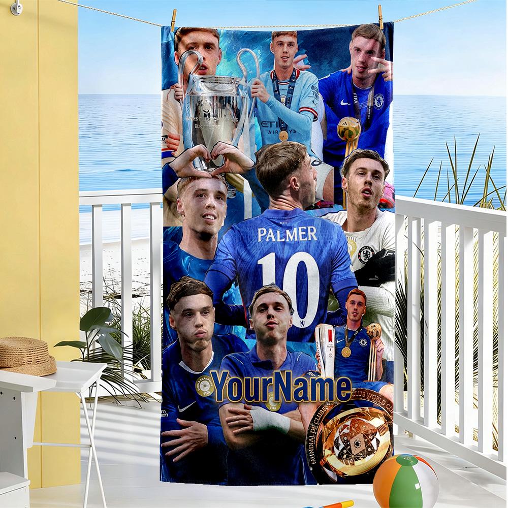 Chelsea Fc Customize Your Name Beach Towel Quickdry Soft Microfiber Portable For Swimmingbeachcamping Travel Beach Accessoriesgym
