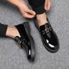 Height Increasing Platform Round Toe Men's Leather Loafers Shoes Adults Classic Original Low Price Comfortable Male Casual Shoe