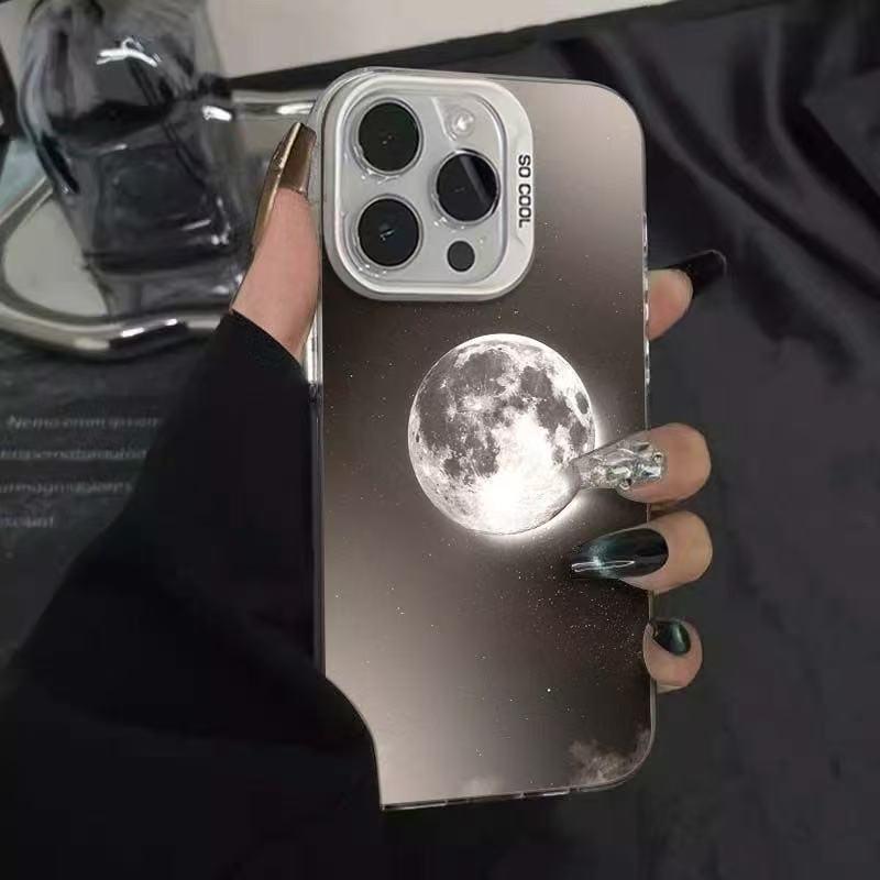 Чехол для телефона 'Лунная сцена' для iPhone 12-17 и 15 Pro/14/13