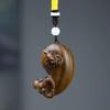 Green Sandalwood Turtle Shell Handheld Ornament: Exquisite Wooden Craft, Playable Collectible Gift.