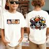 One Piece Japanese Anime Printed Mens TShirt Roronoa Zoro Boy Childrens Harajuku Short Sleeve Kids Luffy Tshirt Clothing
