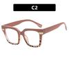 Thick Frame Oversized Square Reading Glasses Women Men Blue Light Protection Big Black Eyeglasses Transparent Computer Glasses